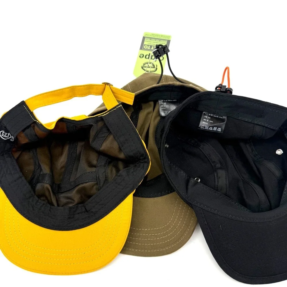 Clape Mens 5 Panel Camp Hat Bundle Ripstop Cotton Adjustable Quick Dry Running
